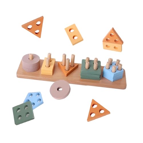 KPPFHBLI Holz Stapelturm, Montessori Stapel Spielzeug, Farbiges Holz Sinnspielzeug, Glatte OberfläChe Ohne Spuren, Holzform Kategorien Spielzeug KPPFHBLI Holz Stapelturm, Montessori Stapel Spielzeug, Farbiges Holz Sinnspielzeug, Glatte OberfläChe Ohne Spuren, Holzform Kategorien Spielzeug von KPPFHBLI