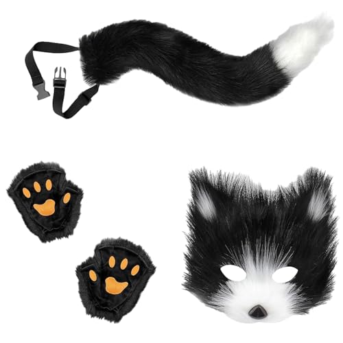 KPPFHBLI Katze Fuchs, Geeignet Für Halloween Rollenspiel Kostüm Karneval, Tier Rollenspiel Kostüm Set, Katze Und Wolf Rollenspiel Kostüm KPPFHBLI Katze Fuchs, Geeignet Für Halloween Rollenspiel Kostüm Karneval, Tier Rollenspiel Kostüm Set, Katze Und Wolf Rollenspiel Kostüm von KPPFHBLI