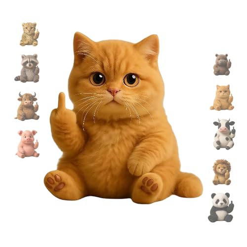 Plüschtier Das Den Mittelfinger Zeigt, Süße Lustige Mittelfinger-Plüse, Einzigartiger Humor, Emotionale UnterstüTzung, BüRo-Desktop-Dekoration, Geschenke Zur Stresslinderung von KPPFHBLI