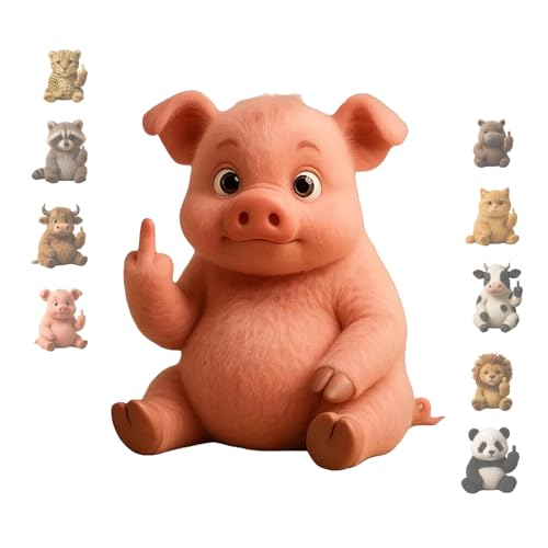 Plüschtier Das Den Mittelfinger Zeigt, Süße Lustige Mittelfinger-Plüse, Einzigartiger Humor, Emotionale UnterstüTzung, BüRo-Desktop-Dekoration, Geschenke Zur Stresslinderung von KPPFHBLI