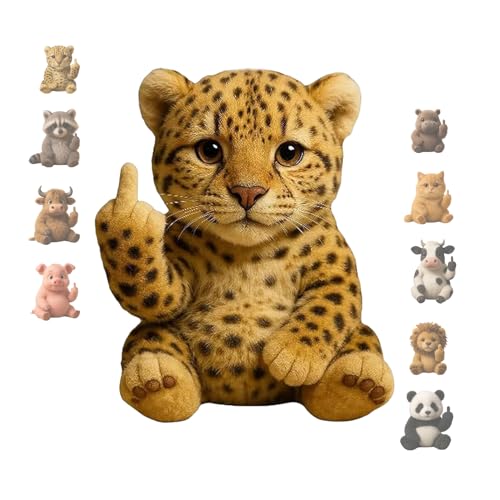 Plüschtier Das Den Mittelfinger Zeigt, Süße Lustige Mittelfinger-Plüse, Einzigartiger Humor, Emotionale UnterstüTzung, BüRo-Desktop-Dekoration, Geschenke Zur Stresslinderung von KPPFHBLI