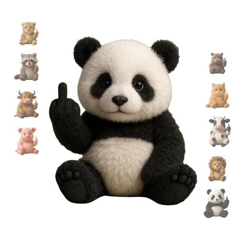 Plüschtier Das Den Mittelfinger Zeigt, Süße Lustige Mittelfinger-Plüse, Einzigartiger Humor, Emotionale UnterstüTzung, BüRo-Desktop-Dekoration, Geschenke Zur Stresslinderung von KPPFHBLI