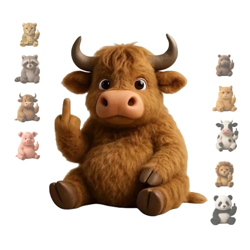 Plüschtier Das Den Mittelfinger Zeigt, Süße Lustige Mittelfinger-Plüse, Einzigartiger Humor, Emotionale UnterstüTzung, BüRo-Desktop-Dekoration, Geschenke Zur Stresslinderung von KPPFHBLI