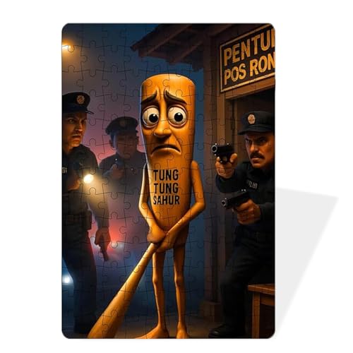 Puzzle Papier, Tung Tung Tung Sahur Spielzeug, Seltsam Abstrakt HolzschläGer GroßE FüßE Baum, Kann Als Heimdekoration, Familie Puzzle Spiel Nacht Puzzle Papier, Tung Tung Tung Sahur Spielzeug, Seltsam Abstrakt HolzschläGer GroßE FüßE Baum, Kann Als Heimdekoration, Familie Puzzle Spiel Nacht von KPPFHBLI
