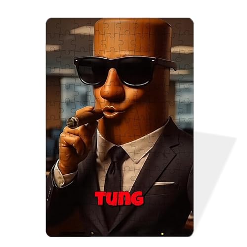 Puzzle Papier, Tung Tung Tung Sahur Spielzeug, Seltsam Abstrakt HolzschläGer GroßE FüßE Baum, Kann Als Heimdekoration, Familie Puzzle Spiel Nacht Puzzle Papier, Tung Tung Tung Sahur Spielzeug, Seltsam Abstrakt HolzschläGer GroßE FüßE Baum, Kann Als Heimdekoration, Familie Puzzle Spiel Nacht von KPPFHBLI