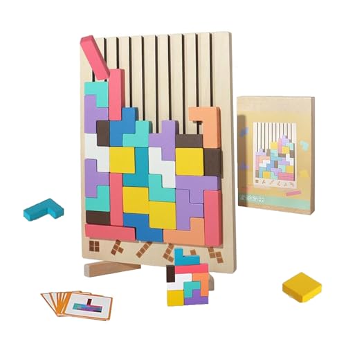 Tetris Spiel Kinder Holz, 3D Tetris Puzzle, Lebendig Und Spaß, Erwachsenen Stress Entlastung Spielzeug, Einfaches GedäChtnisspiel, Kreatives Geschenk Tetris Spiel Kinder Holz, 3D Tetris Puzzle, Lebendig Und Spaß, Erwachsenen Stress Entlastung Spielzeug, Einfaches GedäChtnisspiel, Kreatives Geschenk von KPPFHBLI