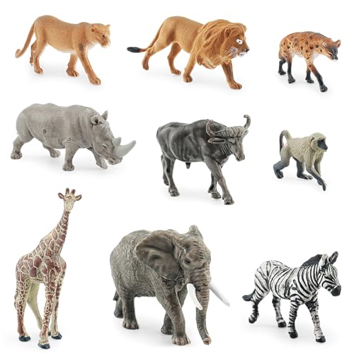 KQDRAVINE 9 Stück Safari Wildtiere Figur, Mini Waldtier, Zoo Spielzeuge, Bauernhof Tiere Spielzeug Tierfiguren Set, Tiere Spielzeug, Safari Animal Toys Figuren für Kinder KQDRAVINE 9 Stück Safari Wildtiere Figur, Mini Waldtier, Zoo Spielzeuge, Bauernhof Tiere Spielzeug Tierfiguren Set, Tiere Spielzeug, Safari Animal Toys Figuren für Kinder von KQDRAVINE