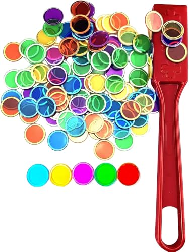 KQDRAVINE Bingo Spiel Set mit Magnetstäbe & 100 Blatt Spielchips, Magnet Spiel bingosets Wissenschaft STEM Kit Spielmünzen, Lernzubehör Familie Spiel Nacht Lotto Token für Familienspiele KQDRAVINE Bingo Spiel Set mit Magnetstäbe & 100 Blatt Spielchips, Magnet Spiel bingosets Wissenschaft STEM Kit Spielmünzen, Lernzubehör Familie Spiel Nacht Lotto Token für Familienspiele von KQDRAVINE