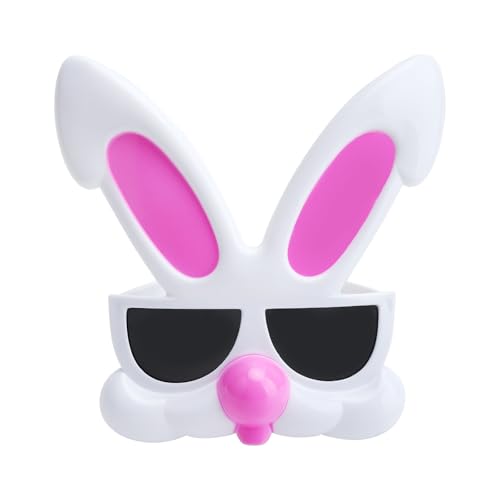 KQDRAVINE Lustige Sonnenbrille, Osterhasen Brillengläser, Süße Niedliche Hasenmasken, Foto Requisiten Lustige Brillen für Partydekoration Cosplay Halloween Weihnachte von KQDRAVINE