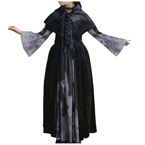 KQIVAM Halloween Vampir Kostüm Kleid für Mädchen: Schwarz Gothic Vampirin Queen Dress Up Party Verkleidung Fasching Karneval Cosplay Kostüme KQIVAM Halloween Vampir Kostüm Kleid für Mädchen: Schwarz Gothic Vampirin Queen Dress Up Party Verkleidung Fasching Karneval Cosplay Kostüme von KQIVAM