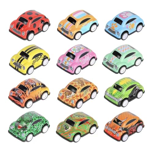 KQOZG Pull Back Autos,5PCSMini Push and Go Auto Spielzeug,Pull Back Rennfahrzeuge für 2 3 5 Jahre alte Jungen Party Taschen Füller（Zufällige Farbe） von KQOZG