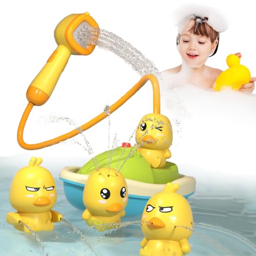 KQWVZ Badespielzeug, Badespielzeug Baby Ab 1 2 3 4 Jahr, Ente Elektrisches Badewannen Spielzeug Mit Duschkopf, Badespielzeug Baby, 4 Sprühmodi,Geschenk Für Kleinkinder Jungen Mädchen KQWVZ Badespielzeug, Badespielzeug Baby Ab 1 2 3 4 Jahr, Ente Elektrisches Badewannen Spielzeug Mit Duschkopf, Badespielzeug Baby, 4 Sprühmodi,Geschenk Für Kleinkinder Jungen Mädchen von KQWVZ