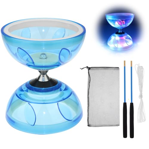 KQWVZ Diabolo Freiläufer mit Kugellager Dreifache Lagerung Set, 4,5mm DiaboloLeuchtend im Dunkeln, Diabolo Jonglier Set für Kinder & Erwachsene und Anfänger Profis,Freilauf Zirkus Jonglierspielzeug KQWVZ Diabolo Freiläufer mit Kugellager Dreifache Lagerung Set, 4,5mm DiaboloLeuchtend im Dunkeln, Diabolo Jonglier Set für Kinder & Erwachsene und Anfänger Profis,Freilauf Zirkus Jonglierspielzeug von KQWVZ