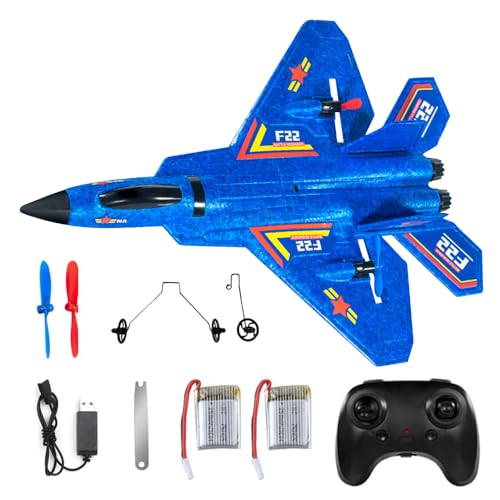 KQWVZ F-22 Rc Flugzeug, Ferngesteuertes Flugzeug, 2,4 Ghz 2 Kanal Modellflugzeug Ferngesteuert, Ferngesteuerte Flugzeuge, Outdoor-Schaumstoff-Rc-Flugzeuge mit Gyroskop System, für Anfänger,Kinder KQWVZ F-22 Rc Flugzeug, Ferngesteuertes Flugzeug, 2,4 Ghz 2 Kanal Modellflugzeug Ferngesteuert, Ferngesteuerte Flugzeuge, Outdoor-Schaumstoff-Rc-Flugzeuge mit Gyroskop System, für Anfänger,Kinder von KQWVZ