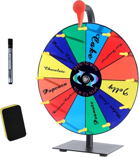 KQWVZ Glücksrad Zum Drehen, 30 cm Glücksrad Zum Selbstgestalten, Roulette-Spinner des Glücks Mit Markierstift Und Radiergummi, Glücksrad Spielzeug, Für Karneval, Verkaufsförderung, Tischspiele, Party KQWVZ Glücksrad Zum Drehen, 30 cm Glücksrad Zum Selbstgestalten, Roulette-Spinner des Glücks Mit Markierstift Und Radiergummi, Glücksrad Spielzeug, Für Karneval, Verkaufsförderung, Tischspiele, Party von KQWVZ