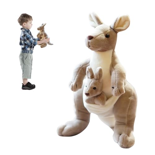 KQWVZ Känguru Plüschtier Plüschtiere, 28 cm Känguru Kuscheltier, Süßes Kuscheltier Mutter und Kind Känguru, Kuscheltier Mit Baby, Flauschiges Känguru Stofftier für Kinder & Erwachsene KQWVZ Känguru Plüschtier Plüschtiere, 28 cm Känguru Kuscheltier, Süßes Kuscheltier Mutter und Kind Känguru, Kuscheltier Mit Baby, Flauschiges Känguru Stofftier für Kinder & Erwachsene von KQWVZ