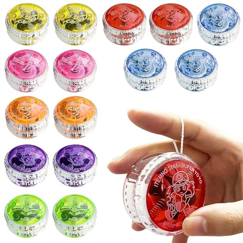 KQWVZ LED Licht YoYo, 15 Stück Responsive yoyo für Kinder, Kunststoff Responsive Yoyos, Leuchten Yoyos für Kinder, für Anfänger und Kinder, für Geburtstag Party Gastgeschenk, Preise, Zufällige Farben KQWVZ LED Licht YoYo, 15 Stück Responsive yoyo für Kinder, Kunststoff Responsive Yoyos, Leuchten Yoyos für Kinder, für Anfänger und Kinder, für Geburtstag Party Gastgeschenk, Preise, Zufällige Farben von KQWVZ