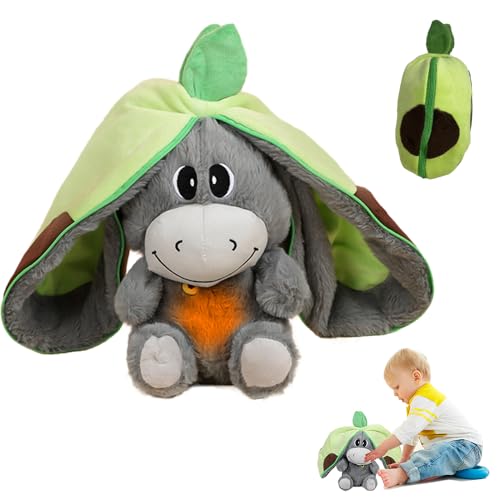 KQWVZ Schlafender Plüsch Esel, Atmendes Kuscheltier Esel, Schlummer Kuscheltier, Kuscheltier Mit Herzschlag, Plüschtier Spielzeug Mit Schlappohren, Stressabbau Stofftier Für Schlafende Kinder(Avocado) KQWVZ Schlafender Plüsch Esel, Atmendes Kuscheltier Esel, Schlummer Kuscheltier, Kuscheltier Mit Herzschlag, Plüschtier Spielzeug Mit Schlappohren, Stressabbau Stofftier Für Schlafende Kinder(Avocado) von KQWVZ