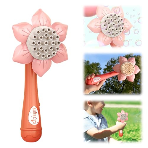 KQWVZ Sonnenblumen-Bubble-Maschine, Seifenblasen Maschinen Mit Seifenblasen Flüssigkeit, Seifenblasenmaschine Kinder, Automatische Seifenblasenmaschine, Für Party Geburtstag Hochzeit von KQWVZ