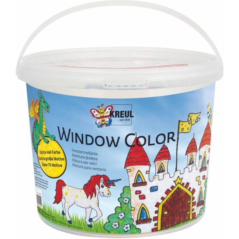 Fenstermalfarben-Set WINDOW COLOR BURG mit 6 Farben in bunt von KREUL Window Color
