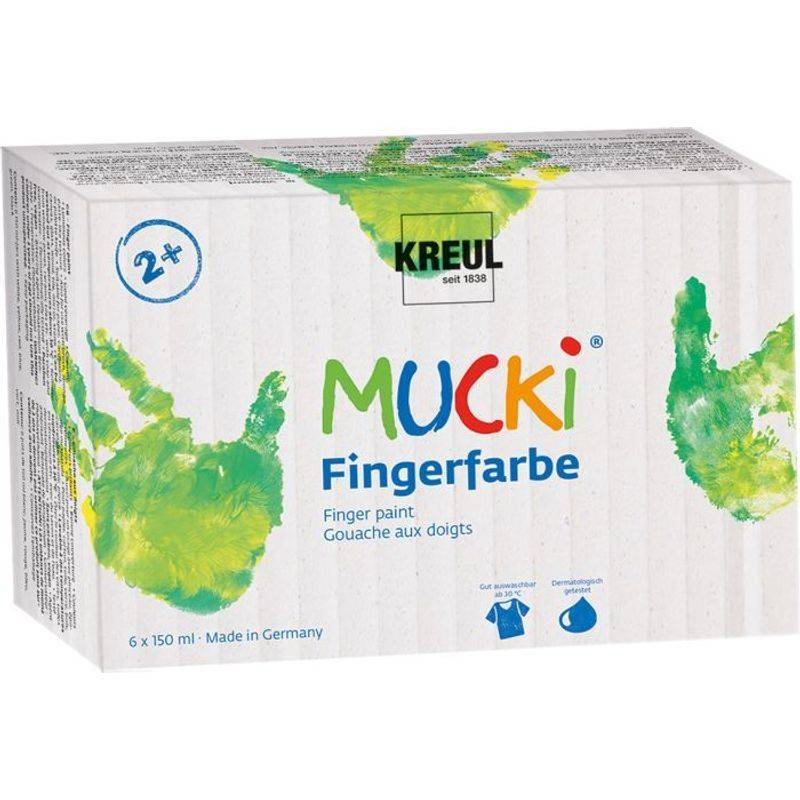 Fingerfarben MUCKI 6er-Set in bunt von KREUL