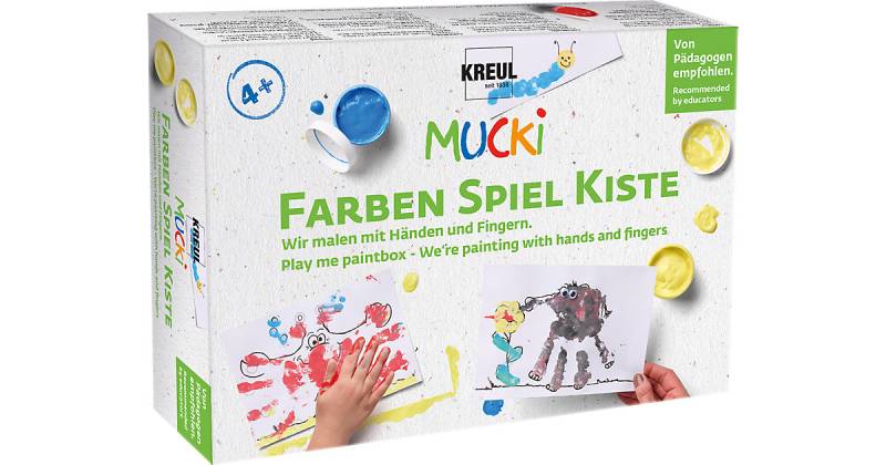 MUCKI FarbenSpielKiste Wir malen mit Händen und Fingern von KREUL