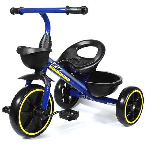 KRIDDO Laufräder Laufrad Kinderdreirad, Dreirad für Kinder für 24 Monate bis 5 Jahre, Lauffahrrad Lauflernhilfe, Geschenk für Kleinkinder von 2-4 Jahren, Dreiräder, Blau KRIDDO Laufräder Laufrad Kinderdreirad, Dreirad für Kinder für 24 Monate bis 5 Jahre, Lauffahrrad Lauflernhilfe, Geschenk für Kleinkinder von 2-4 Jahren, Dreiräder, Blau von KRIDDO