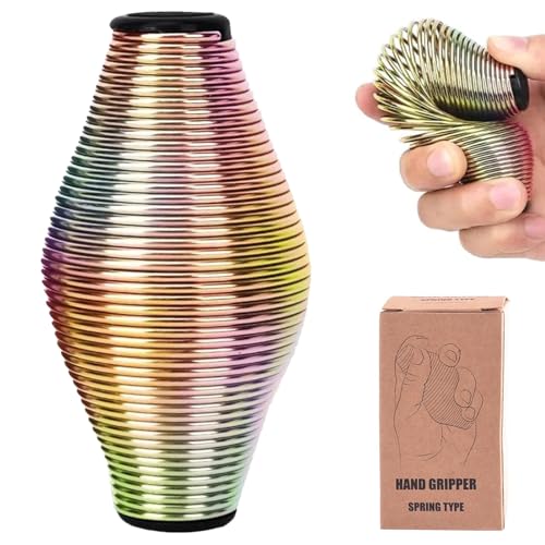 Metallfeder Griffball Feder-Stress-Ball Hand Rainbow Metall Stressball Frühlingsspielzeug Metall Feder Fidget Rainbow Squeezeball Fidget Toys Anti Stress Spielzeug Erwachsene Metallfeder Griffball Feder-Stress-Ball Hand Rainbow Metall Stressball Frühlingsspielzeug Metall Feder Fidget Rainbow Squeezeball Fidget Toys Anti Stress Spielzeug Erwachsene von KRISFD