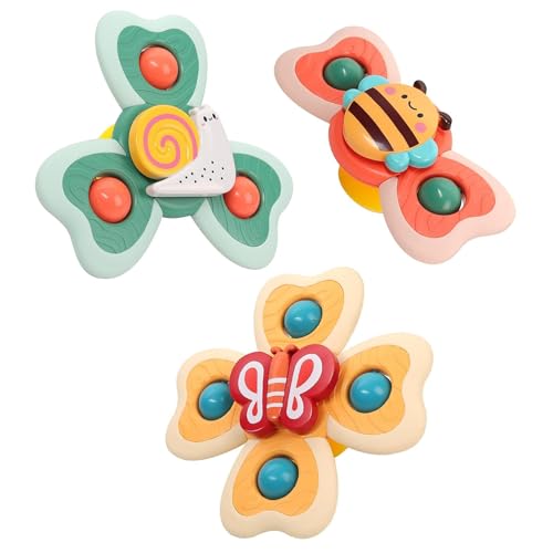 Saugnapf Drehspielzeug 3 Stück Saugnapf Spinner Toys Spielzeug Baby BPA Frei Baby Sensorisches Spinner Spielzeug Fidget Spinner Spielzeug für Bad Fenster Hochstühle Flugzeug Reise Saugnapf Drehspielzeug 3 Stück Saugnapf Spinner Toys Spielzeug Baby BPA Frei Baby Sensorisches Spinner Spielzeug Fidget Spinner Spielzeug für Bad Fenster Hochstühle Flugzeug Reise von KRISFD