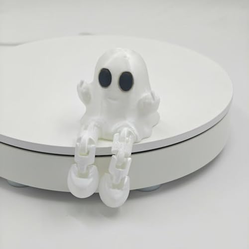 1/4-teiliges Fidget-Spielzeug mit 3D-gedrucktem Halloween-Geist mit beweglichen Gelenken, geeignet für Heim- und Autodekoration von KRJGOERG