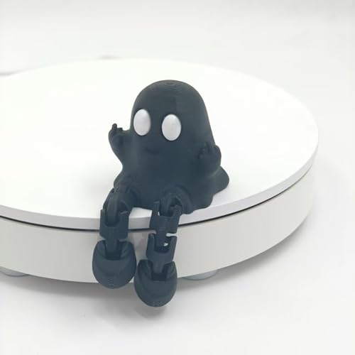 1/4-teiliges Fidget-Spielzeug mit 3D-gedrucktem Halloween-Geist mit beweglichen Gelenken, geeignet für Heim- und Autodekoration von KRJGOERG