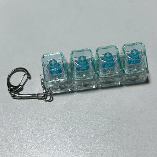Fingerknopf-Schlüsselanhänger, mechanische Tastatur-Tastenkappen, Büro-Dekompression, Anti-Stress-Schlüsselanhänger, Geschenke für Erwachsene von KRJGOERG