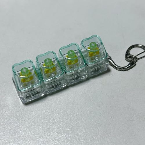 Fingerknopf-Schlüsselanhänger, mechanische Tastatur-Tastenkappen, Büro-Dekompression, Anti-Stress-Schlüsselanhänger, Geschenke für Erwachsene von KRJGOERG