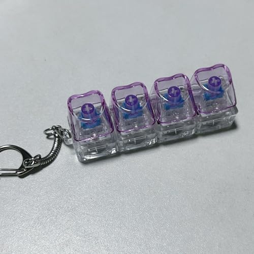 Fingerknopf-Schlüsselanhänger, mechanische Tastatur-Tastenkappen, Büro-Dekompression, Anti-Stress-Schlüsselanhänger, Geschenke für Erwachsene von KRJGOERG