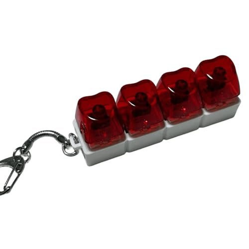 Fingerknopf-Schlüsselanhänger, mechanische Tastatur-Tastenkappen, Büro-Dekompression, Anti-Stress-Schlüsselanhänger, Geschenke für Erwachsene von KRJGOERG