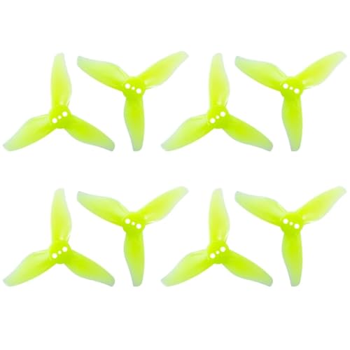 KRLAZdN 24 Paar 2 Zoll 3 Propeller kompatibel mit 1105 1108 Motoren RC Drone FPV Racing Zahnstocher Modell Hurricane 2023s 2023 2x2,3(2023 1.5mm Green) von KRLAZdN