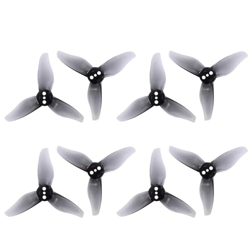 KRLAZdN 24 Paar 2 Zoll 3 Propeller kompatibel mit 1105 1108 Motoren RC Drone FPV Racing Zahnstocher Modell Hurricane 2023s 2023 2x2,3(2023 1mm Gray) von KRLAZdN