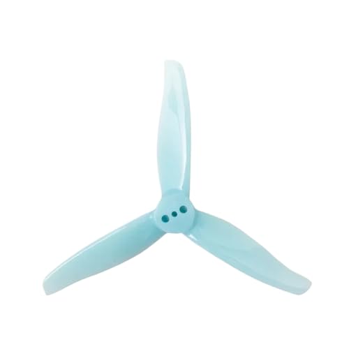 KRLAZdN 3016 3 Zoll 3-Propeller-Set 2 Paar 4 Stück CW CCW kompatibel mit Requisiten 3 Zoll FPV Racing Drone Quadcopter(3016 Blue 1.5mm) von KRLAZdN