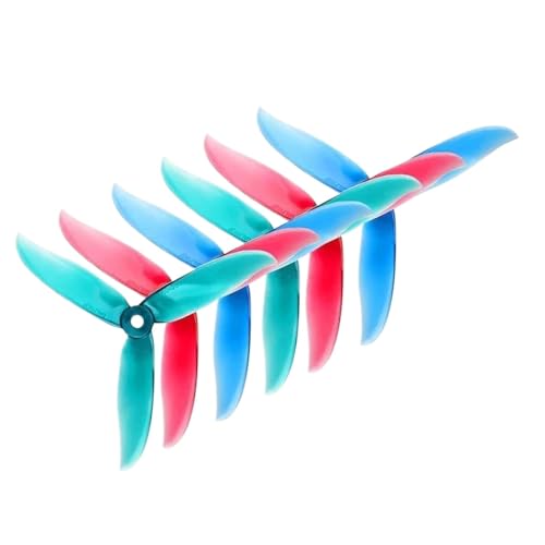 KRLAZdN DALPROP Cyclone T5045C Pro 5045 5X4,5X3 3-Propeller RC FPV Renn- und Freestyle-Drohnen, kompatibel mit 5-Zoll-4S-6S-Modellen(30Pairs Mix Color) von KRLAZdN