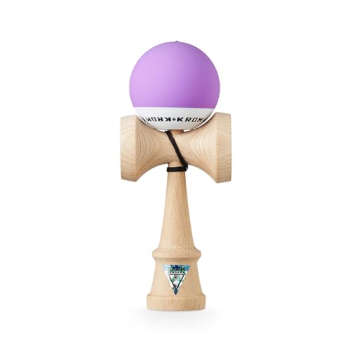 KROM Kendama POP Rubber Lavendel - aus zertifiziertem Buchenholz - Hohe Holzqualität - Für Anfänger und Profis - Pack : Ersatzschnur + Stickers KROM Kendama POP Rubber Lavendel - aus zertifiziertem Buchenholz - Hohe Holzqualität - Für Anfänger und Profis - Pack : Ersatzschnur + Stickers von KROM