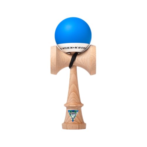KROM Kendama POP Rubber Dunkelblau - aus Holz für Anfänger und Fortgeschrittene - Geschicklichkeitsspiel für draußen und drinnen - Holzspielzeug mit Schnur und Ball - Kendama Skilltoy Kugelfangspiel KROM Kendama POP Rubber Dunkelblau - aus Holz für Anfänger und Fortgeschrittene - Geschicklichkeitsspiel für draußen und drinnen - Holzspielzeug mit Schnur und Ball - Kendama Skilltoy Kugelfangspiel von KROM