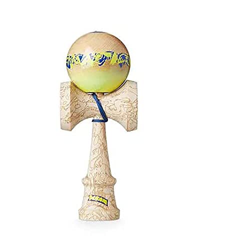 KROM Kendama Unity Sangfroid - aus Ahornholz für Anfänger und Fortgeschrittene - Geschicklichkeitsspiel für draußen und drinnen - Holzspielzeug mit Schnur und Ball - Kendama Skilltoy Kugelfangspiel von KROM