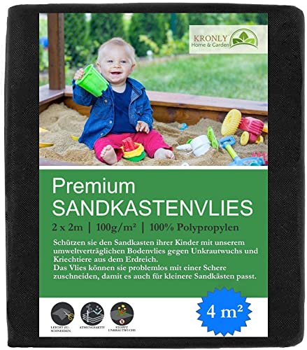 Sandkastenvlies 2x2 m Unkrautvlies für den Kinder Sandkasten Sandkastenunterlage wasserdurchlässig reißfeste Sandkastenfolie umweltverträglich Sandkastenvlies 2x2 m Unkrautvlies für den Kinder Sandkasten Sandkastenunterlage wasserdurchlässig reißfeste Sandkastenfolie umweltverträglich von KRONLY