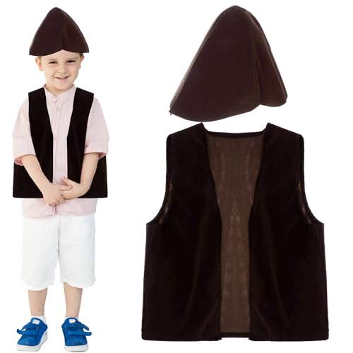 KRUZZEL Hirten Kostüm Kinder Weste Hut Hirtenkostüm Schäfer Krippenspiel 22669 KRUZZEL Hirten Kostüm Kinder Weste Hut Hirtenkostüm Schäfer Krippenspiel 22669 von KRUZZEL