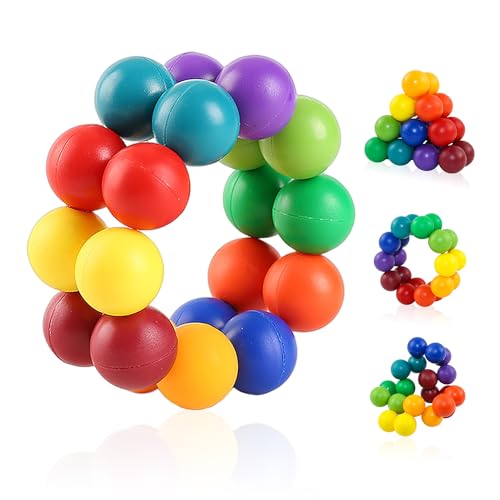 1 Stück Kinderberuhigungsspielzeug, kreatives Stressabbau-Spielzeug, neuartiges Spielzeug, vielseitiger Perlen-Entspannungsball, Tischspielzeug, geeignet für Jungen und Mädchen. von KRYMSON