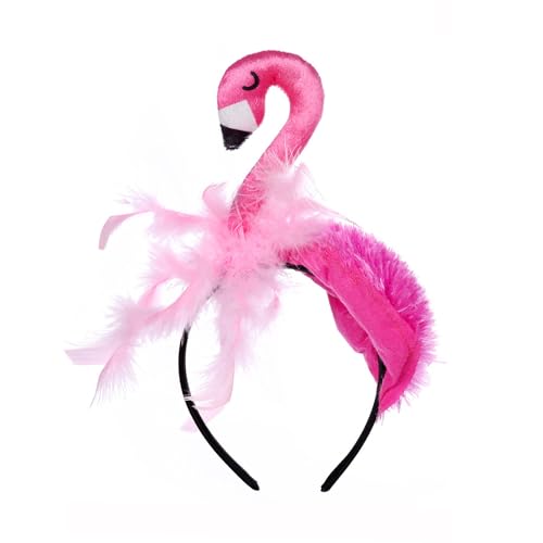KRYMSON 1 Stück Flamingo-Stirnband, lustiges Stirnband, Karnevals-Kopfschmuck, Party-Stirnband für Halloween, Partys und Cosplay KRYMSON 1 Stück Flamingo-Stirnband, lustiges Stirnband, Karnevals-Kopfschmuck, Party-Stirnband für Halloween, Partys und Cosplay von KRYMSON