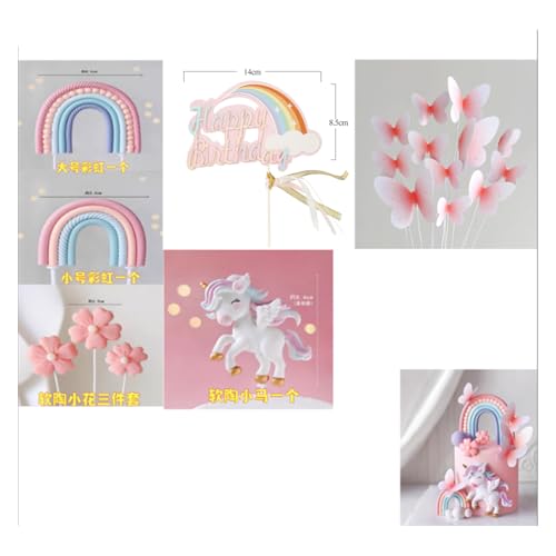19 Stück Einhorn Torte Deko, Einhorn Deko Kindergeburtstag, Tortendeko Mädchen, Einhorn Kuchen Deko, Regenbogen Torten Deko, Einhorn Deko Torte, Kuchendeko Einhorn 19 Stück Einhorn Torte Deko, Einhorn Deko Kindergeburtstag, Tortendeko Mädchen, Einhorn Kuchen Deko, Regenbogen Torten Deko, Einhorn Deko Torte, Kuchendeko Einhorn von KRYMXAR