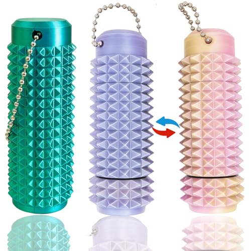 Fidget Toys 2er Set, Farbwechsel Drehbare Finger Massage Stäbchen, ADHS Spielzeug Für Erwachsene Und Jugendliche, Skin Picking Fidget Und Stimming Toys Zur Stressreduktion von KRYMXAR