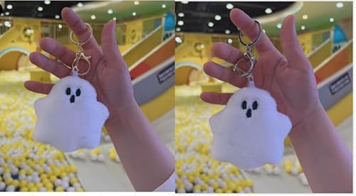 KRYMXAR Halloween Kuscheltier, 2 Stück Geister-Hängefiguren, Dekoration Für Kinderzimmer Und Partys, Weiches Plüschtier Als Geschenk KRYMXAR Halloween Kuscheltier, 2 Stück Geister-Hängefiguren, Dekoration Für Kinderzimmer Und Partys, Weiches Plüschtier Als Geschenk von KRYMXAR