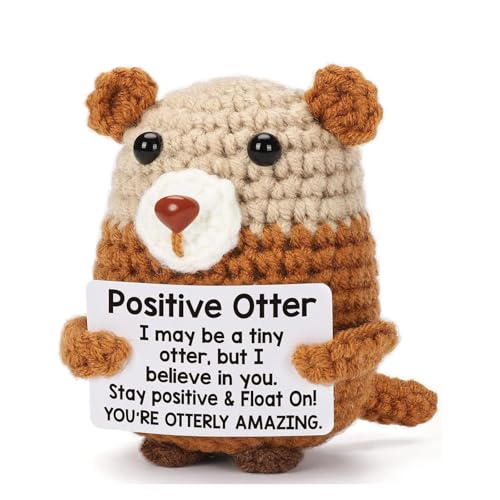 KRYMXAR Otter Kuscheltier, Positive Otter Geschenk, Süßes Plüschtier für Emotionale Unterstützung, Freunde und Familie, Dekoration für Zuhause und Büro KRYMXAR Otter Kuscheltier, Positive Otter Geschenk, Süßes Plüschtier für Emotionale Unterstützung, Freunde und Familie, Dekoration für Zuhause und Büro von KRYMXAR